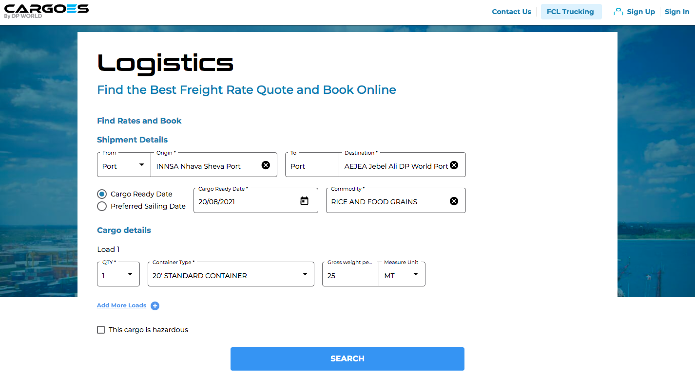 1920_cargoeslogistics-landingpage-screenshot